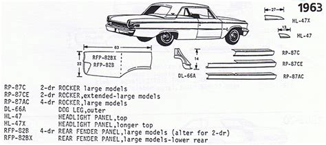 1963 fairlane sheet metal|ford fairlane 500 parts.